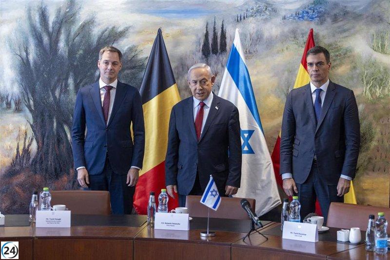 Israel llama a consultas a la embajadora de España por las acusaciones de apoyo al terrorismo de Hamás contra Sánchez.