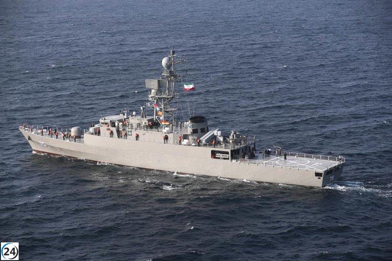 La Armada iraní despliega un destructor de misiles de crucero en el mar Caspio.