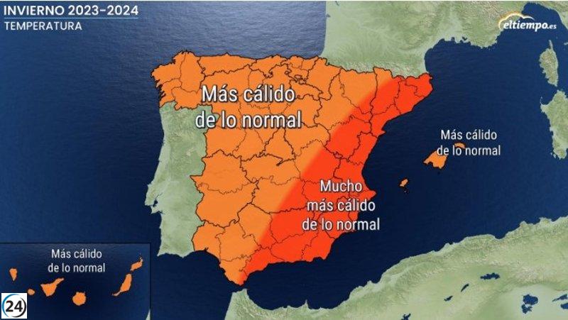 Eltiempo.es informa de un invierno inusualmente cálido en toda España, destacando el este peninsular.