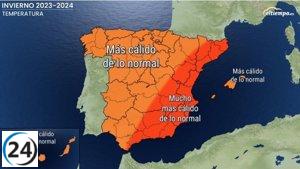 Eltiempo.es informa de un invierno inusualmente cálido en toda España, destacando el este peninsular.