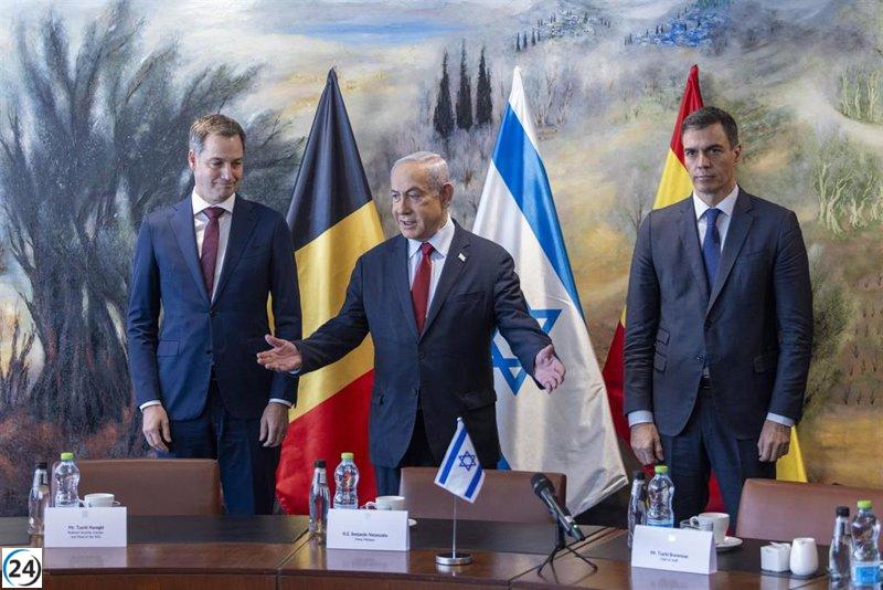 El Gobierno israelí expresó su descontento a la embajadora española por las declaraciones de Sánchez.