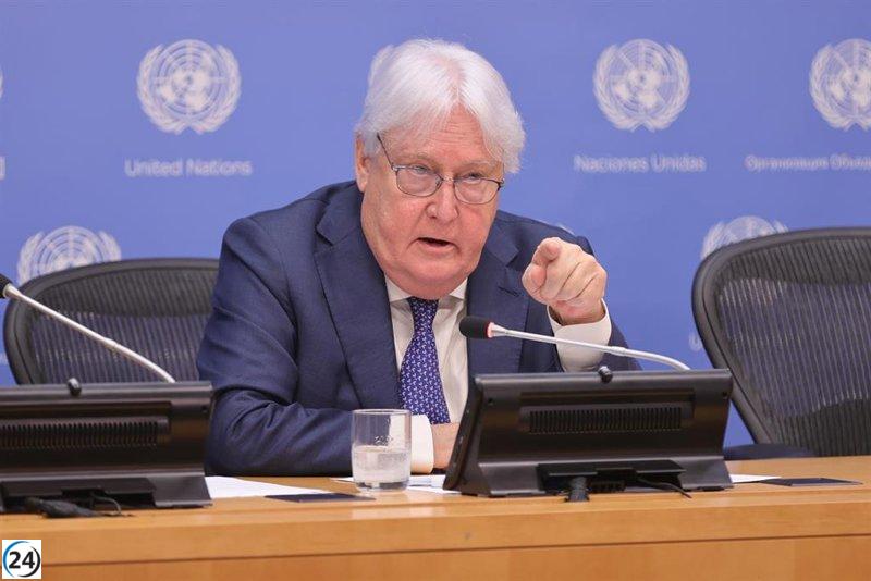 La ONU presiona por un alto el fuego humanitario tras la tregua, según su jefe de Asuntos Humanitarios