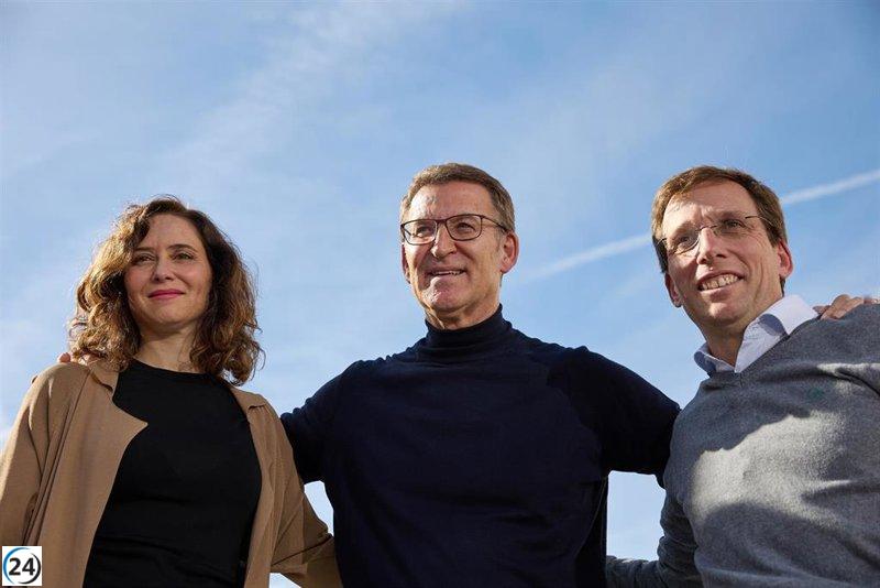 Feijóo y Ayuso organizan una manifestación el domingo en contra de Sánchez, que consideran