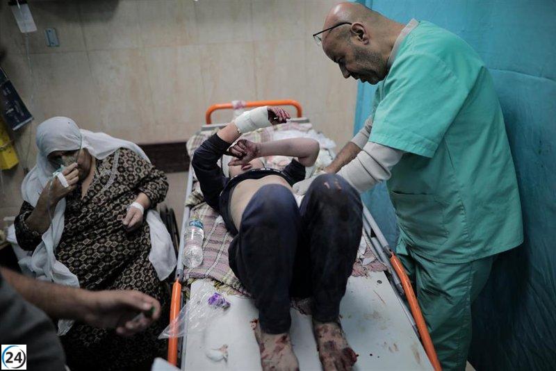 Un equipo de la OMS visita un sobrecargado hospital en el sur de Gaza