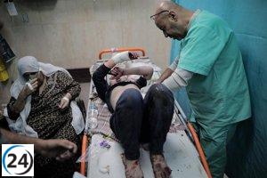 Un equipo de la OMS visita un sobrecargado hospital en el sur de Gaza